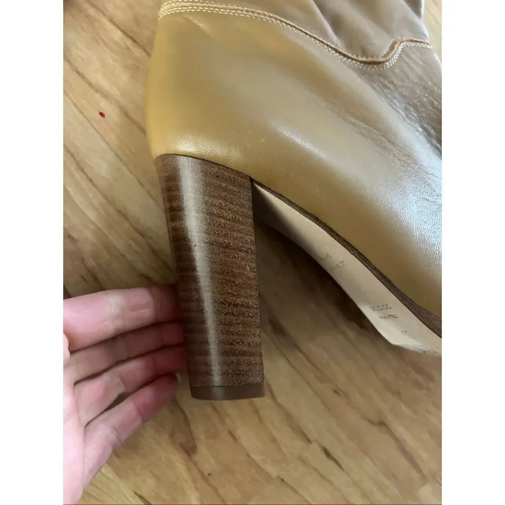 FRAME X Tamara Mellon Boots brown/tan high knee soft leather New no box size 8.5